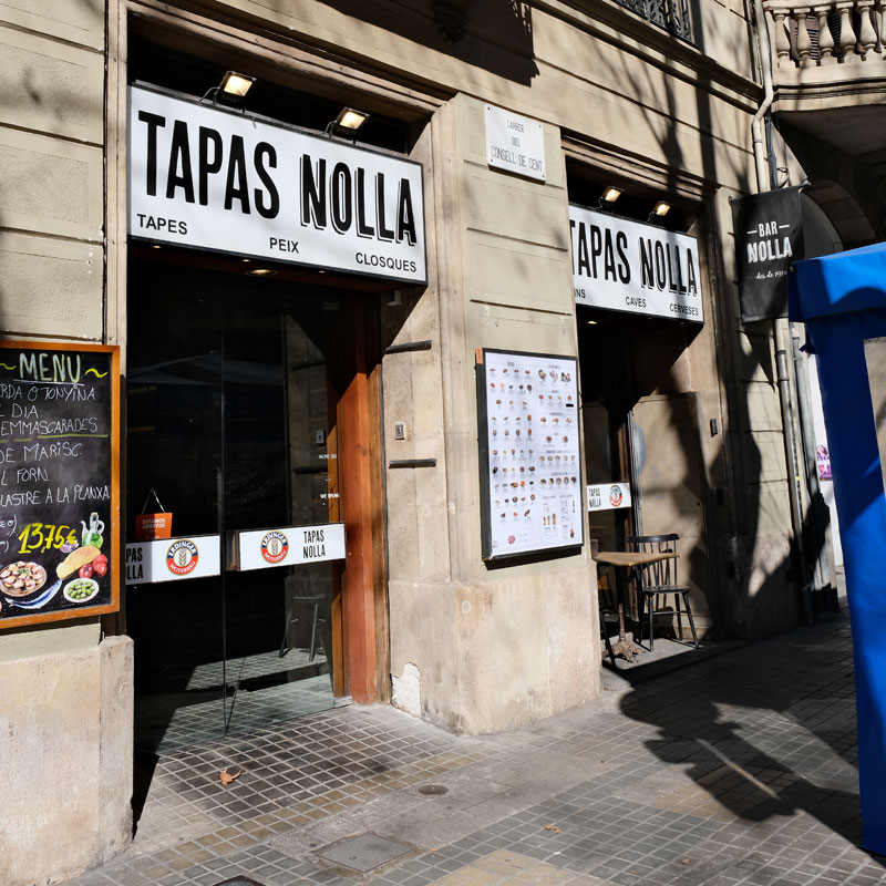 Tapas Nolla, restaurante de tapas en Barcelona